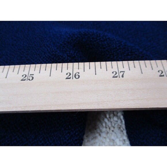 VINTAGE Peruvian Connection Cardigan Sweater Men Large Alpaca Blue Grandpa Peru - Picture 9 of 10